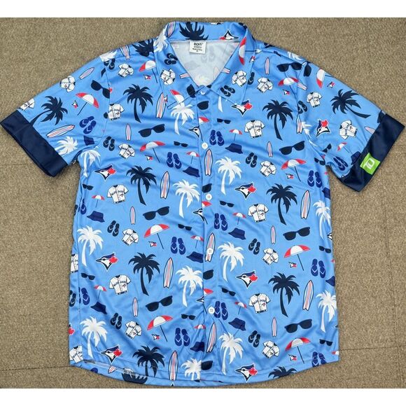 BDA Sports MLB Toronto Blue Jays Spring‎ Training 2024 Hawaiian Shirt Size XL - Picture 1 of 11